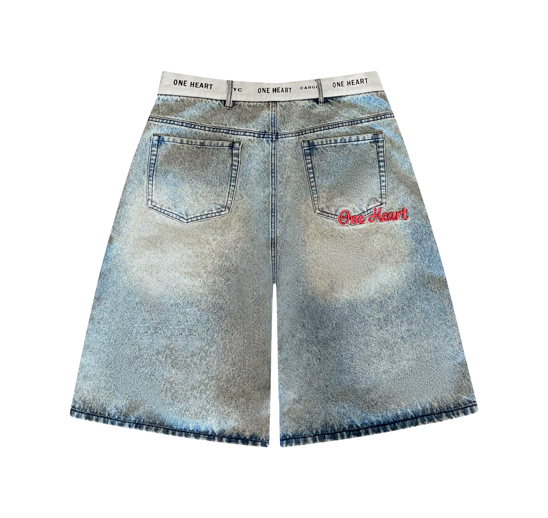 Blue Skid Row Jorts
