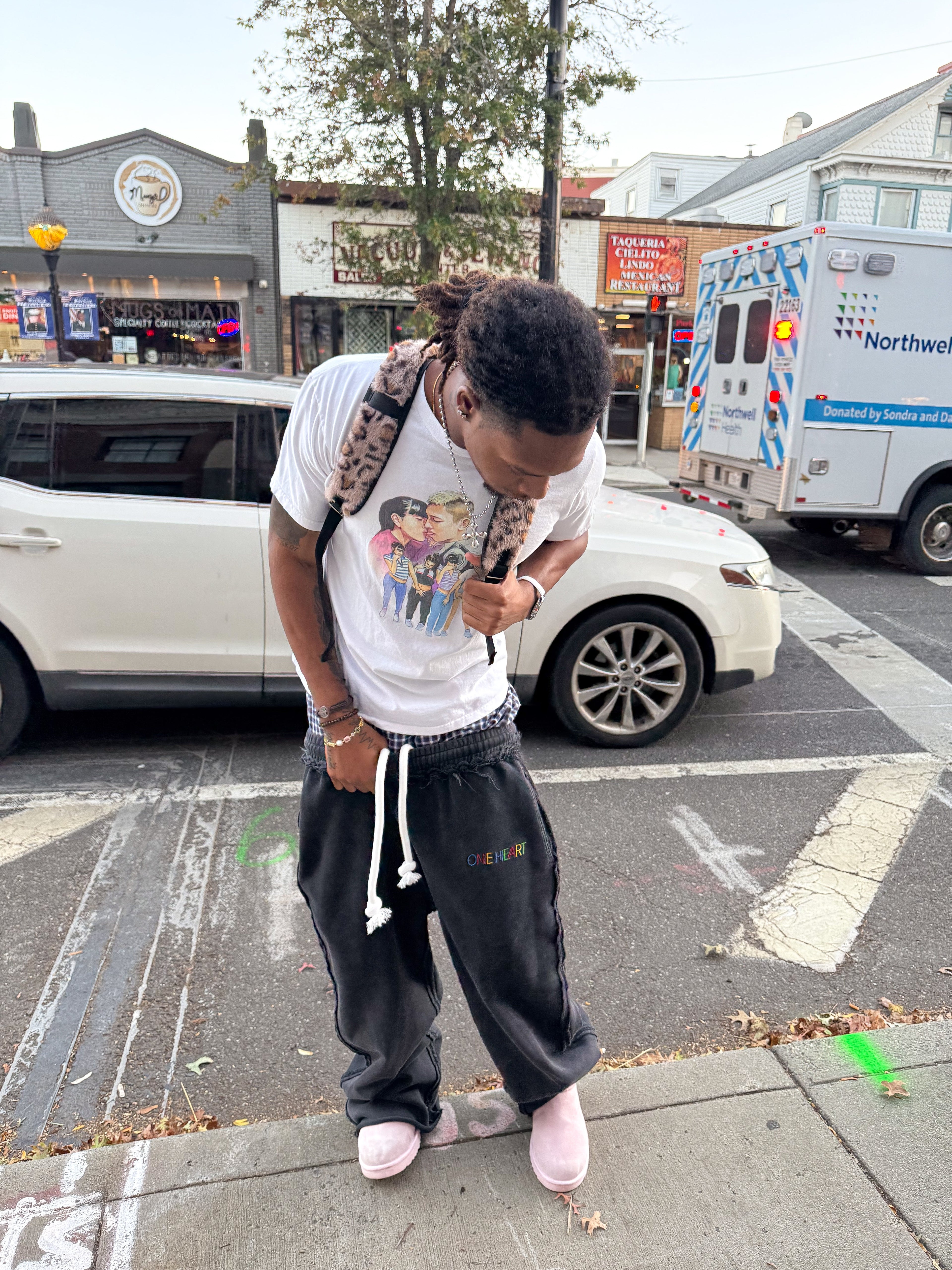 White “444 Angel” Sweats