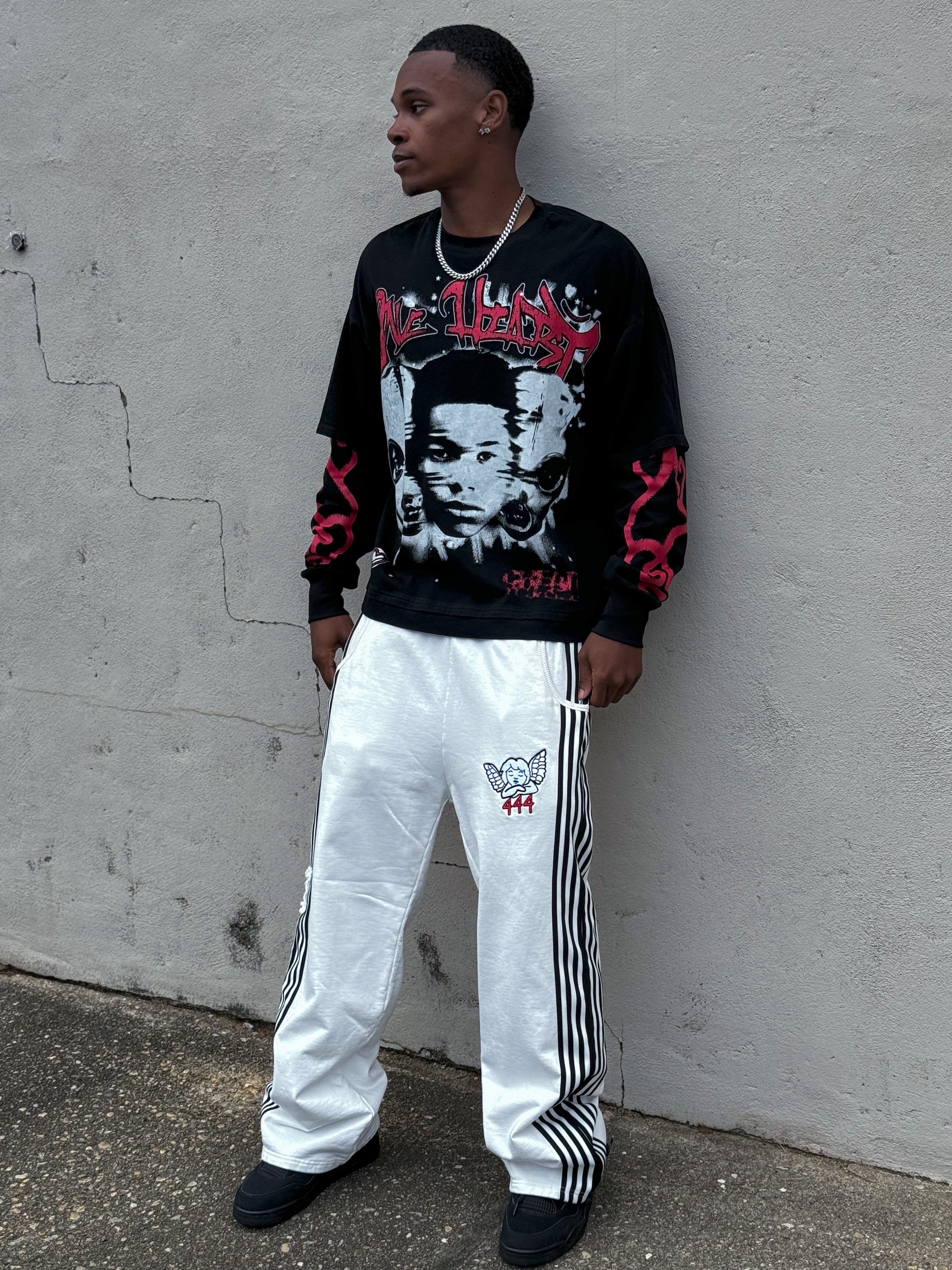 White “444 Angel” Sweats